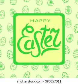 Happy Easter greeting card.