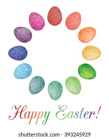 Happy Easter greeting card
