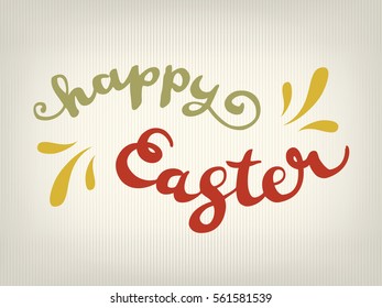 Happy easter greeting card
