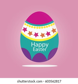 Happy easter Greeting Card. 
