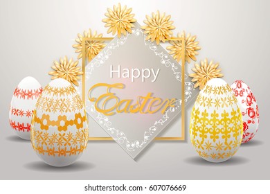 Happy Easter  greeting card 