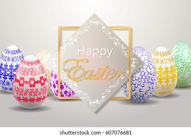 Happy Easter  greeting card 