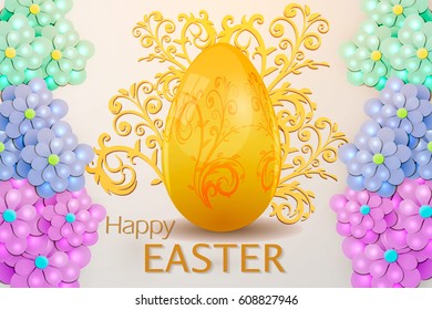 Happy Easter  greeting card 