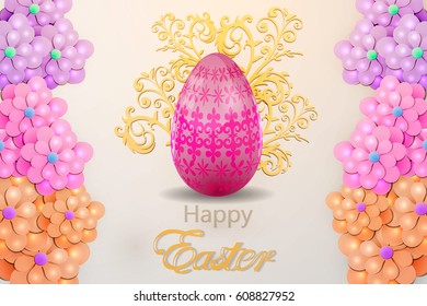 Happy Easter  greeting card 