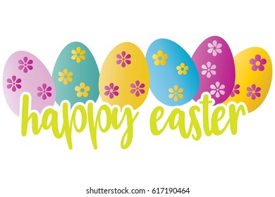 Happy Easter greeting card