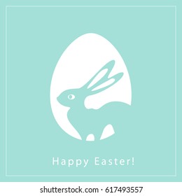 Happy Easter greeting card