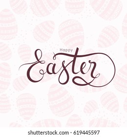 Happy Easter greeting card.