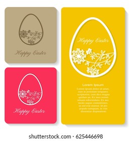 Happy Easter greeting card.