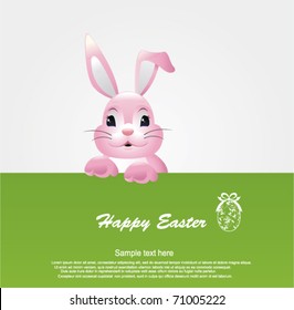 Happy Easter greeting card