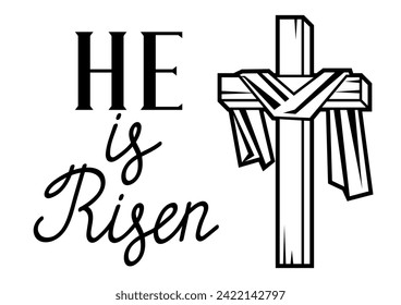 Feliz tarjeta de felicitación de Pascua. Antecedentes con símbolo religioso.