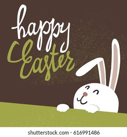 Happy Easter greeting card. Easter Bunny. 