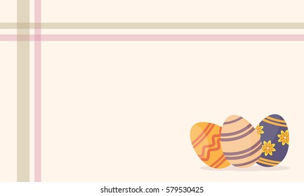 Happy easter greeting card collection vector art