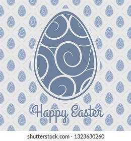 Happy Easter greeting card design. Vector illustration.