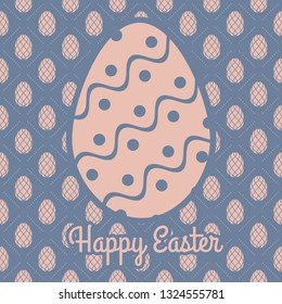 Happy Easter greeting card design. Vector illustration. 
