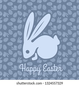 Happy Easter greeting card design. Vector illustration.