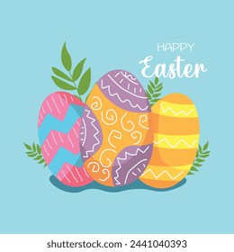 Happy Easter Grußkarte Design 