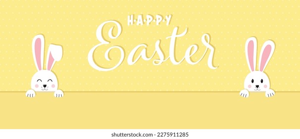 Feliz tarjeta de saludo de Pascua con huevo, conejo. Conejo de Pascua, fondo de textura.