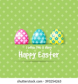 Happy Easter greeting card with Easter egg / Happy Easter Egg Collection

