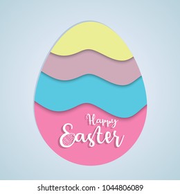 Happy Easter. Easter greeting card. Easter eggs.