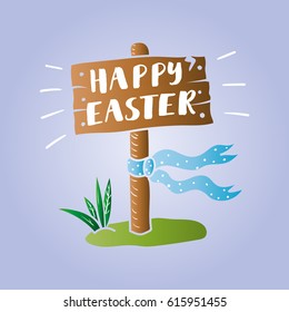 Happy Easter greeting card :) EPS10 vector file organized in layers for easy editing