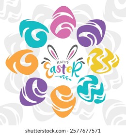 happy easter for greeting card gift card