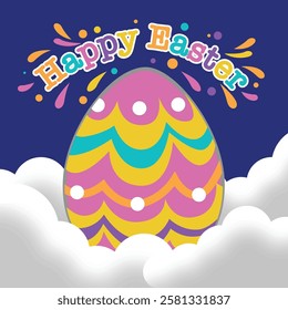 happy easter for greeting card, gift card