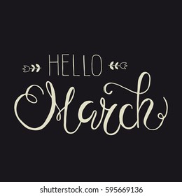Happy Easter greeting card. Easter  lettering for invitation, greeting card, prints and posters. Typographic design.