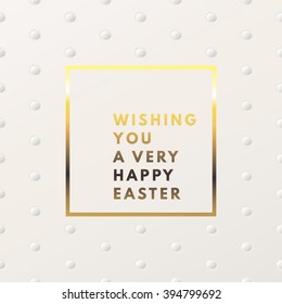 Happy Easter greeting card. Easter minimal printable journaling card, creative card, art print, minimal label design for banner, poster, flyer.