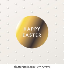 Happy Easter greeting card. Easter minimal printable journaling card, creative card, art print, minimal label design for banner, poster, flyer.
