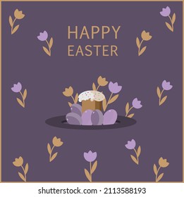happy easter greeting card poster sticker sticker
