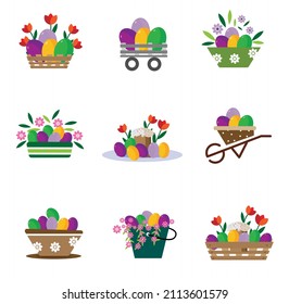 happy easter greeting card poster sticker sticker