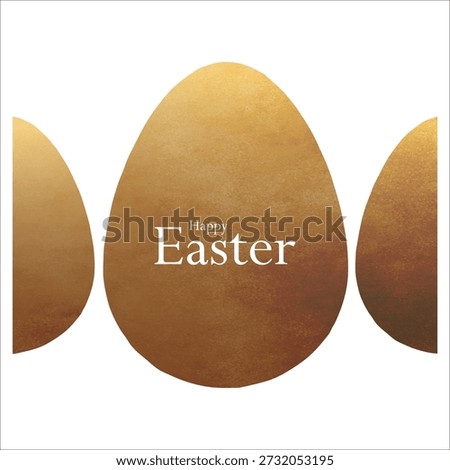 Happy Easter greeting card poster collection with Elegant and trendy design template for Easter holiday. Luxury minimalist background with brown eggs and bunny,illustration of an Easter eggs on white