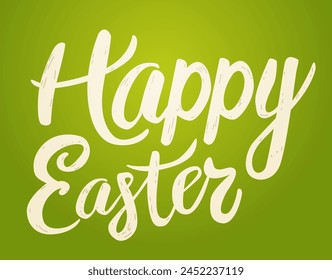 Happy Easter greeting card spring holiday celebration banner horizontal