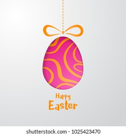 Happy Easter greeting card. Vector illustration