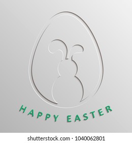 Happy Easter. Easter greeting card. Vector illustration.