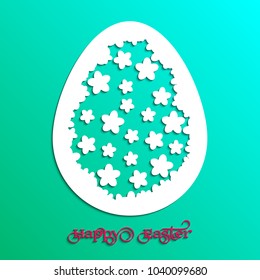 Happy Easter. Easter greeting card. Vector illustration.