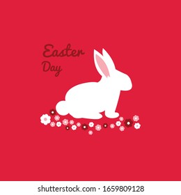 Grußkartenbild für Ostern - Vektorillustration