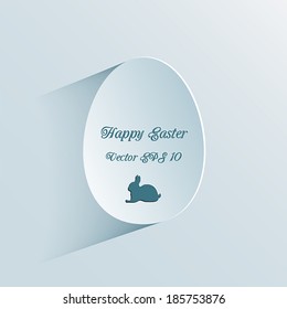 Happy Easter greeting card vector illustration. EPS 10