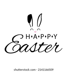 Happy Easter Greeting Card, Vector Illustration