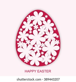 Happy easter. Greeting card. Vector design illustration.