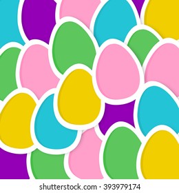Happy easter. Greeting card. Vector design illustration.