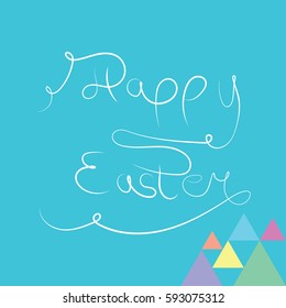 Happy Easter greeting card vector