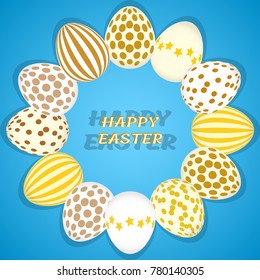 Happy Easter Greeting Card. Vector illustration EPS10