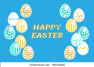 Happy Easter Greeting Card. Vector illustration EPS10