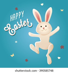 Happy Easter greeting card.Vector