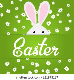 Happy Easter greeting card.Vector illustration