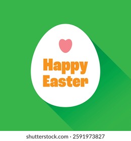 Happy Easter greeting egg colorful