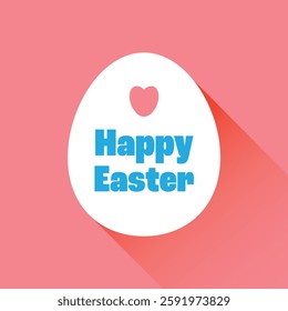 Happy Easter greeting egg colorful