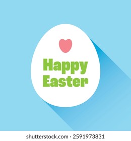 Happy Easter greeting egg colorful