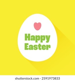 Happy Easter greeting egg colorful